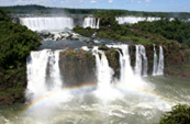 Iguazu Falls on the border of Brazil and Argentina